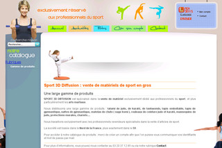 Aperçu visuel du site http://www.sport3d.fr