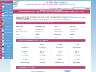 Aperçu visuel du site http://www.jefaisdesachats.fr