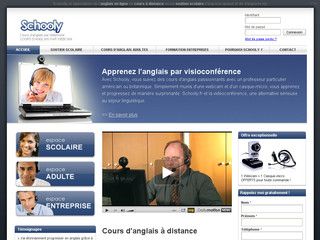 Aperçu visuel du site http://www.schooly.fr