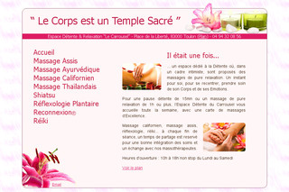Aperçu visuel du site http://www.massage-toulon.net