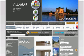 Aperçu visuel du site http://www.villamar.ma