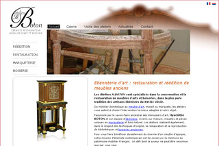 Aperçu visuel du site http://www.ateliers-boton.fr