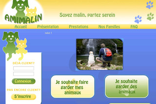 Aperçu visuel du site http://www.amimalin.com