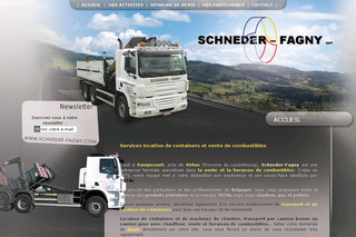 Aperçu visuel du site http://www.schneder-fagny.com/