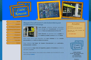 Aperçu visuel du site http://www.cadreroussin.fr