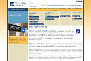 Aperçu visuel du site http://www.chapkadirect.fr
