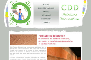 Aperçu visuel du site http://www.cdd-peinture-decoration.fr
