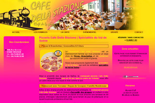 Aperçu visuel du site http://www.cafedellastazione.fr