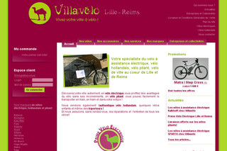 Aperçu visuel du site http://www.villavelo.com