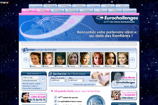 Aperçu visuel du site http://www.eurochallenges.com