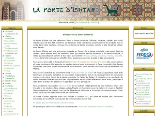 Aperçu visuel du site http://www.laportedishtar.fr