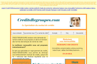 Creditsregroupes.com - Simulation de rachat de crédit avec réponse instantanée