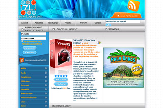 Aperçu visuel du site http://www.zone-logiciels.com