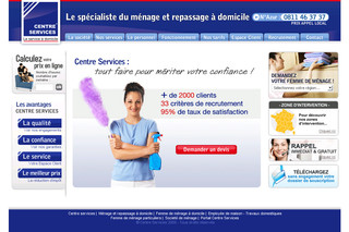 Aperçu visuel du site http://www.centreservices.fr