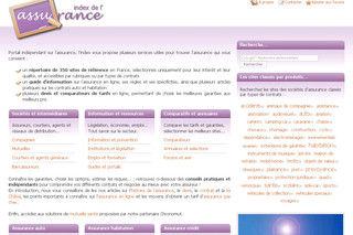 Aperçu visuel du site http://www.index-assurance.fr