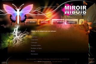Aperçu visuel du site http://creation-site-web.miroir-communication.fr