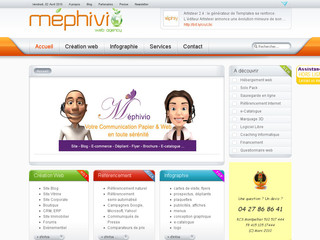 Aperçu visuel du site http://www.mephivio.fr