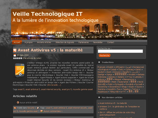 Aperçu visuel du site http://www.veilletechno-it.info