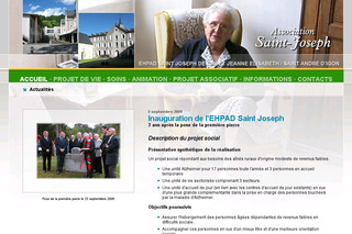Aperçu visuel du site http://www.association-saint-joseph.fr/