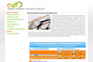 Aperçu visuel du site http://www.remboursement-securite-sociale.com