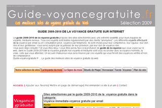 Aperçu visuel du site http://www.guide-voyancegratuite.fr