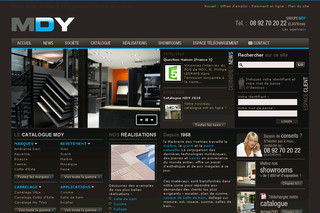 Aperçu visuel du site http://www.mdy-france.com