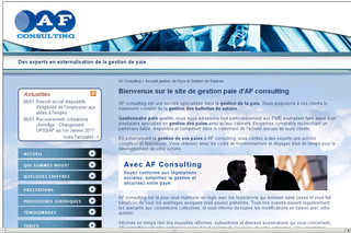 Aperçu visuel du site http://www.af-consulting.fr/