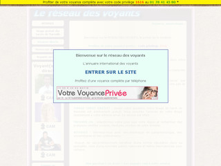 Aperçu visuel du site http://www.le-reseau-des-voyants.com