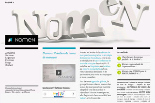 Aperçu visuel du site http://www.nomen.fr