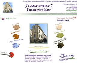 Aperçu visuel du site http://www.jaquemart-immobilier.fr