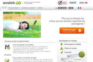 Axalot, utilitaire de sauvegarde de données - Axalot.fr