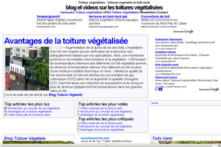 Aperçu visuel du site http://www.lestoituresvegetalisees.com