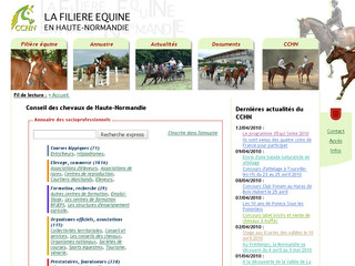 Aperçu visuel du site http://www.chevaux-haute-normandie.com