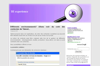 BI experience - Infodecisionnel.com