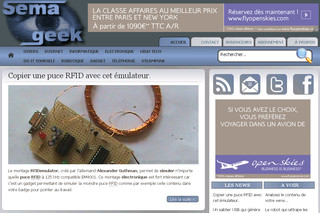 Aperçu visuel du site http://www.semageek.com
