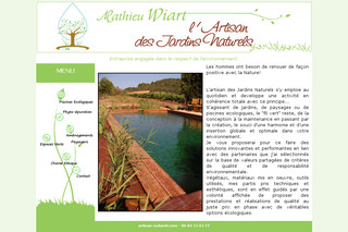Aperçu visuel du site http://www.artisan-naturel.com