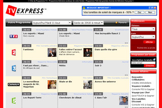 Tv-express.com : Programme Télévision Tv-express.com : Programme Télévision