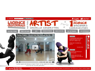 Aperçu visuel du site http://www.lagence-dancefloor.com