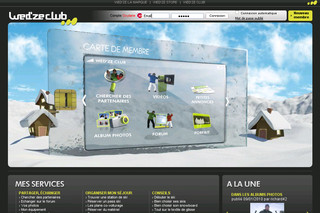 Aperçu visuel du site http://www.wedzeclub.com
