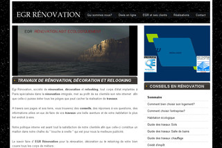 Aperçu visuel du site http://www.egr-renovation.com