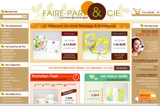 Faire-Part et cie - Faire-parts de collections, pour mariages et naissances - Faire-part-cie.com