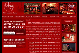 Aperçu visuel du site http://www.salle-location-paris.fr/