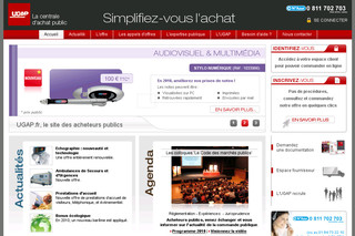Aperçu visuel du site http://www.ugap.fr