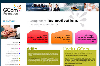 Aperçu visuel du site http://www.gcomformation.fr
