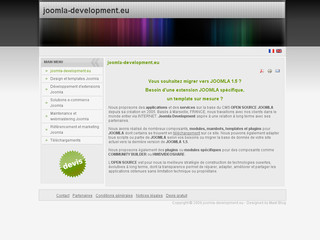 Aperçu visuel du site http://www.joomla-development.eu
