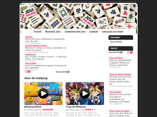 Aperçu visuel du site http://www.jeux-mahjong.com