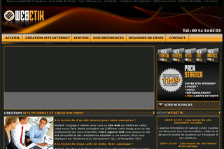 Aperçu visuel du site http://www.webetik.fr