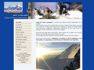 Aperçu visuel du site http://www.guide2hautemontagne.com