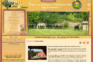 Aperçu visuel du site http://www.gitedugers.fr/