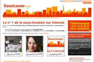 Aperçu visuel du site http://www.souslouer.com
